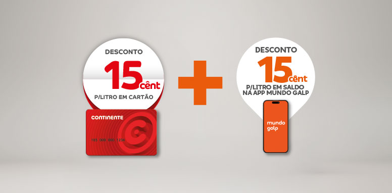 poupe até 30 cênt/l com a Galp e o Continente